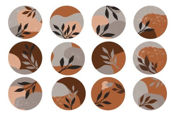 Download Earth Tone Flat Aesthetic Shape - Flat Collection