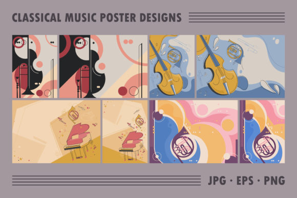 Download Set of Classical Music Poster Designs. - Premium Resources