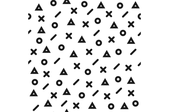 Download Seamless Modern Art Pattern in Memphis G - Memphis Collection