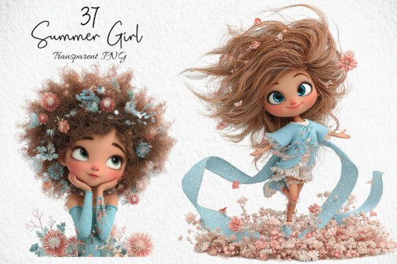 Download Boho Summer Girl PNG Clipart Bundle - Summer Collection
