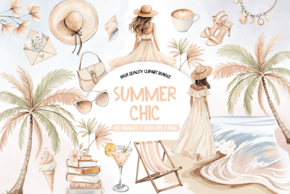 Download Summer Chic Clipart, Boho Summer PNG - Summer Collection